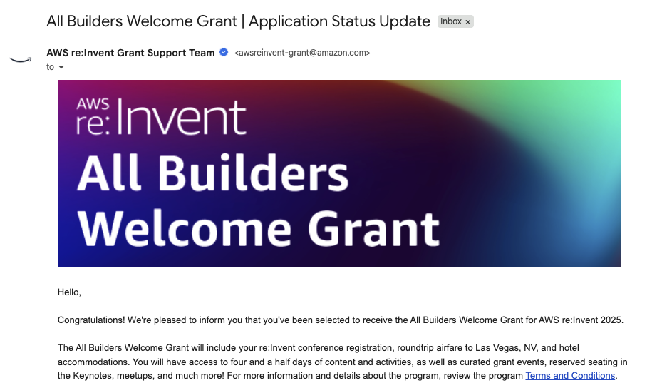 AWS re:Invent Las Vegas convention hall